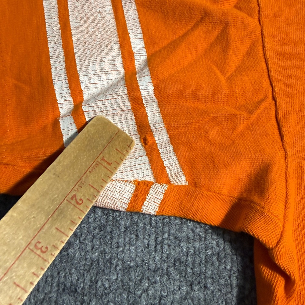 Vintage 70s Champion Blue Bar Denver Broncos T-Shirt 58 Randy Gradishar Orange L - Picture 4 of 7